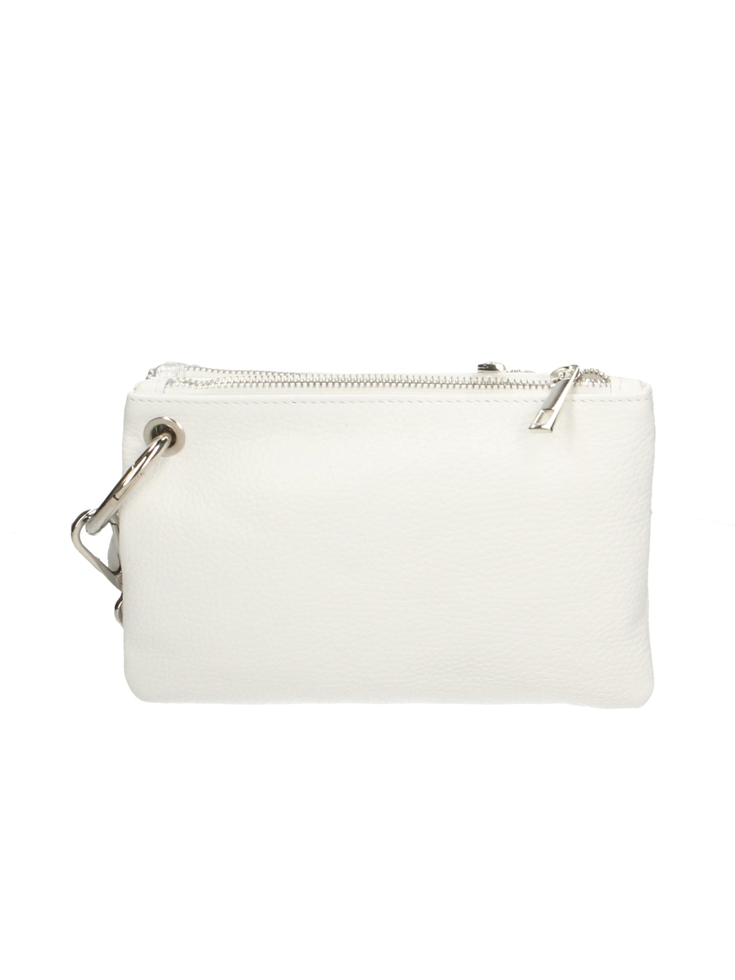 Luna Borsa a tracolla da donna Vera pelle 189034-BIANCO+ARGENTO Gave Lux