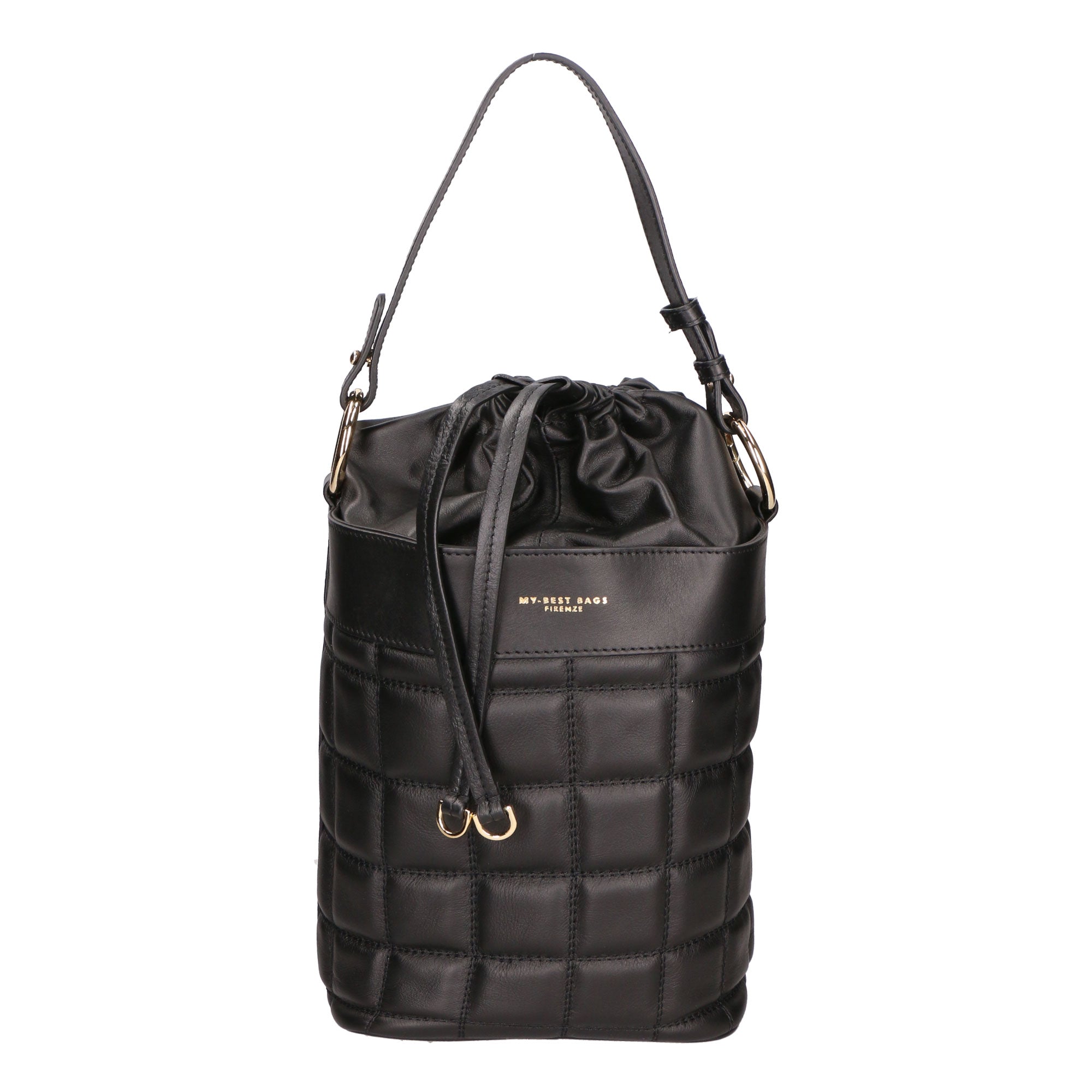 Borsa a mano da donna Vera pelle MYB-6009-FW-28 NERO My Best Bag