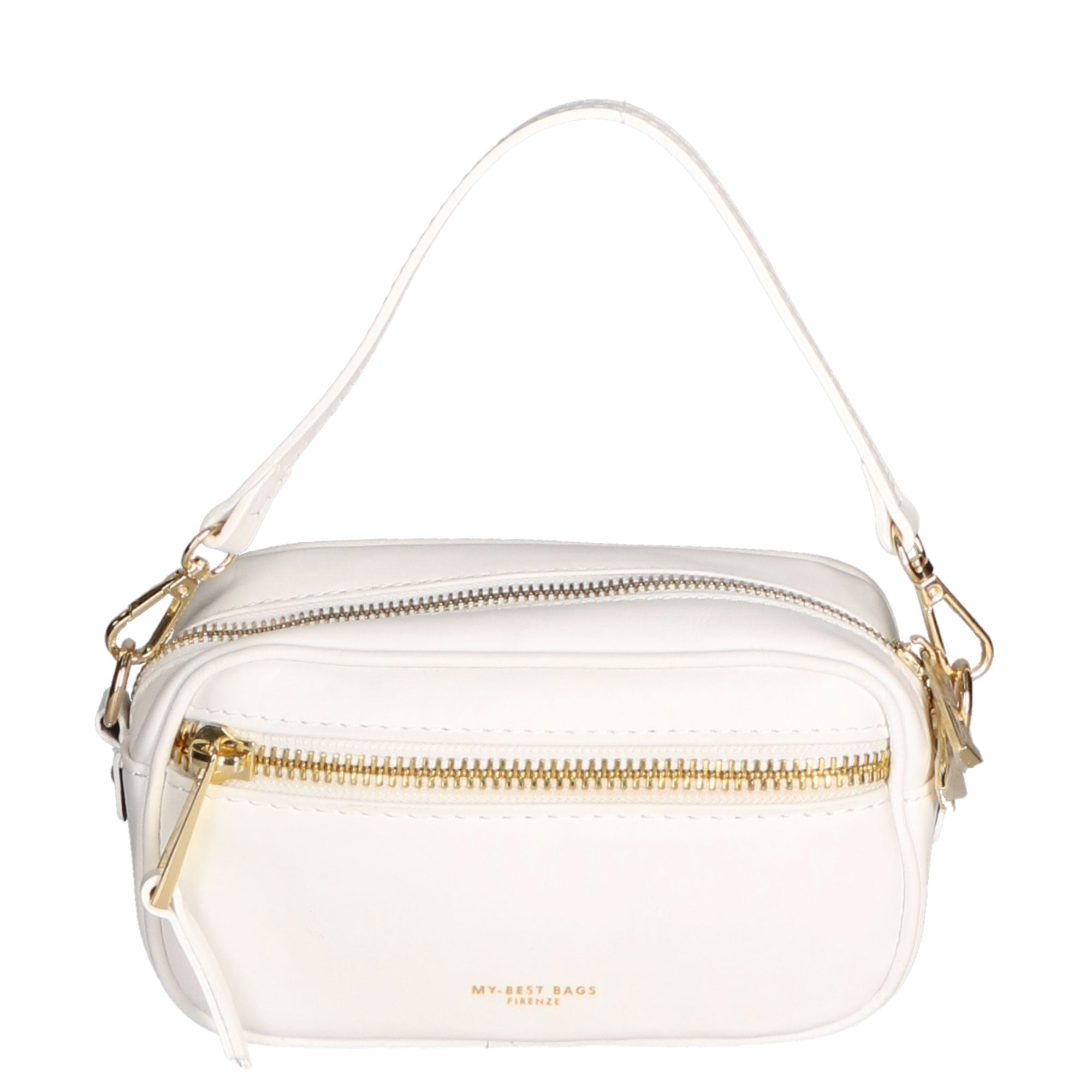 Borsa a tracolla da donna Vera pelle MYB-7031-SS-S01 BIANCO My Best Bag