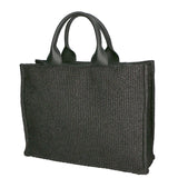 Allison Borsa a spalla da donna Paglia e pelle 05117-12 S28 NERO Gave Lux