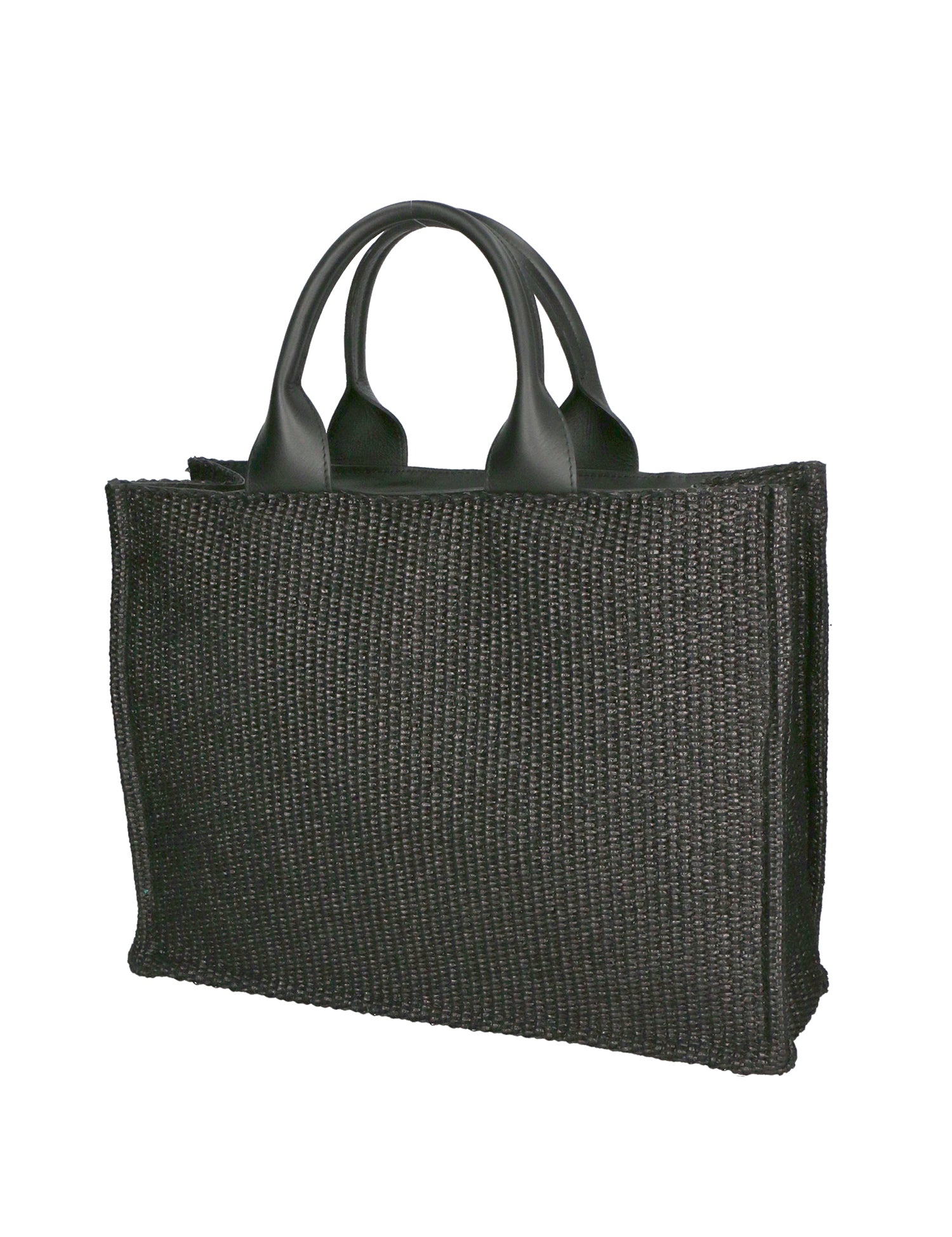Allison Borsa a spalla da donna Paglia e pelle 05117-12 S28 NERO Gave Lux