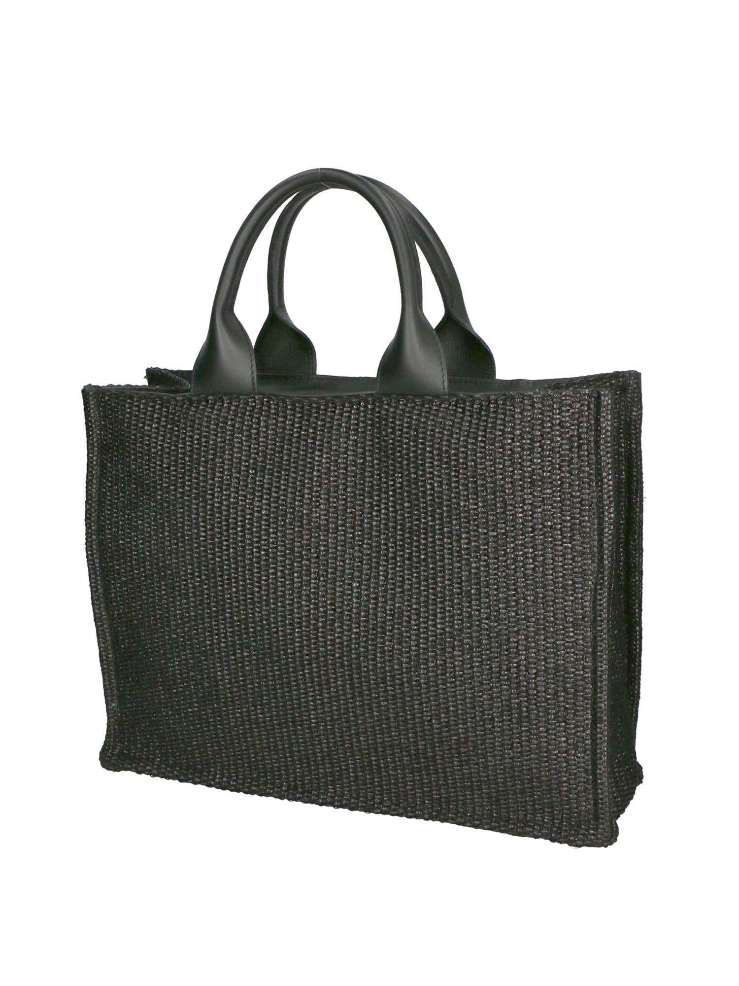 Allison Borsa a spalla da donna Paglia e pelle 05117-12 S28 NERO Gave Lux