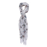 Shirley L1030-BIACO Foulard Donna Cotone e Seta Gave Lux