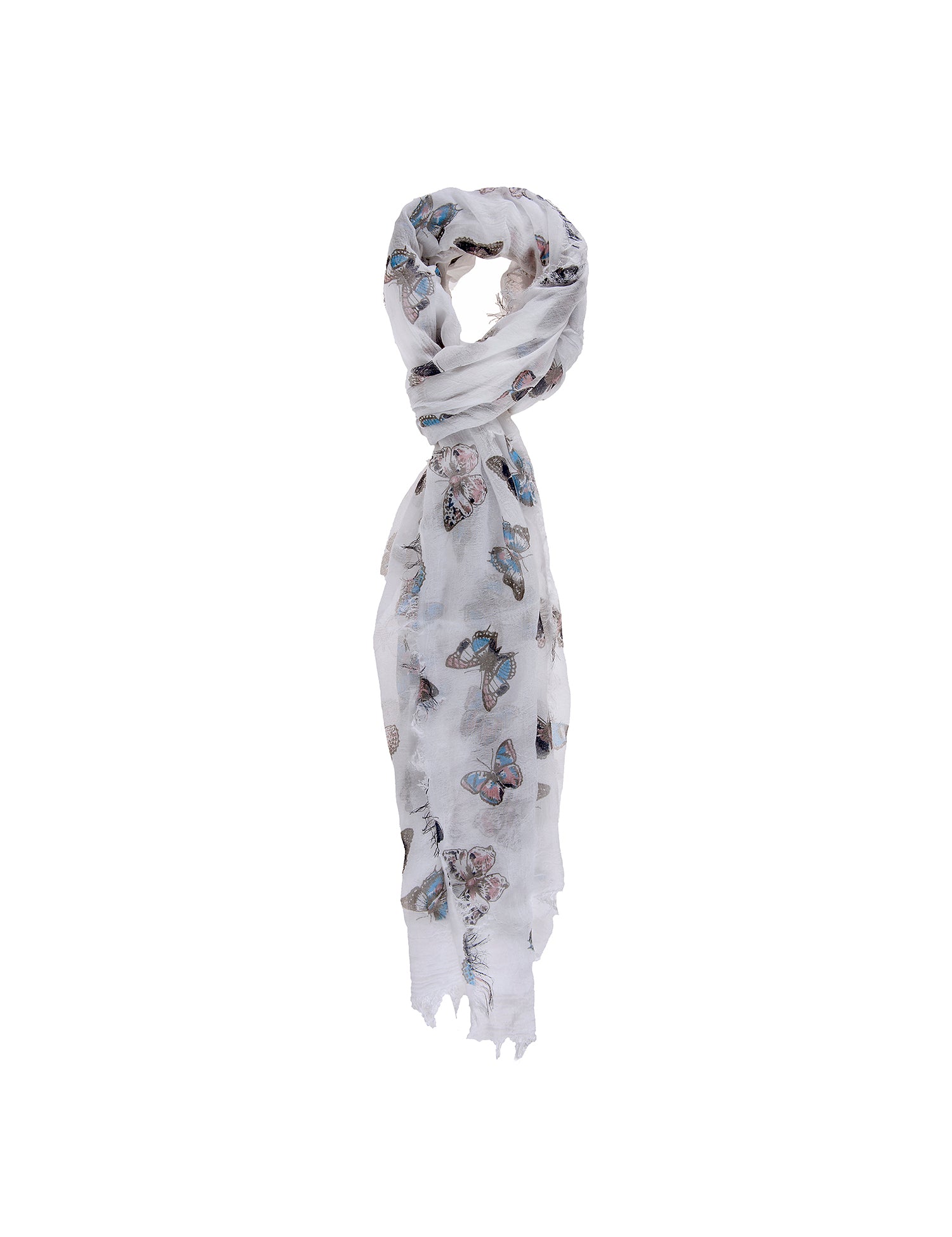 Shirley L1030-BIACO Foulard Donna Cotone e Seta Gave Lux