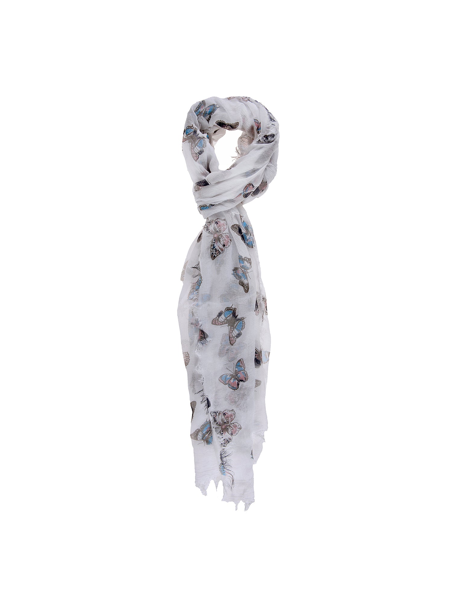 Shirley L1030-BIACO Foulard Donna Cotone e Seta Gave Lux