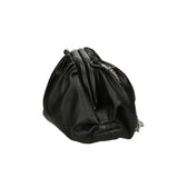 Quinta Borsa a tracolla donna Vera pelle 01448-D28 NERO BLACK Gave Lux