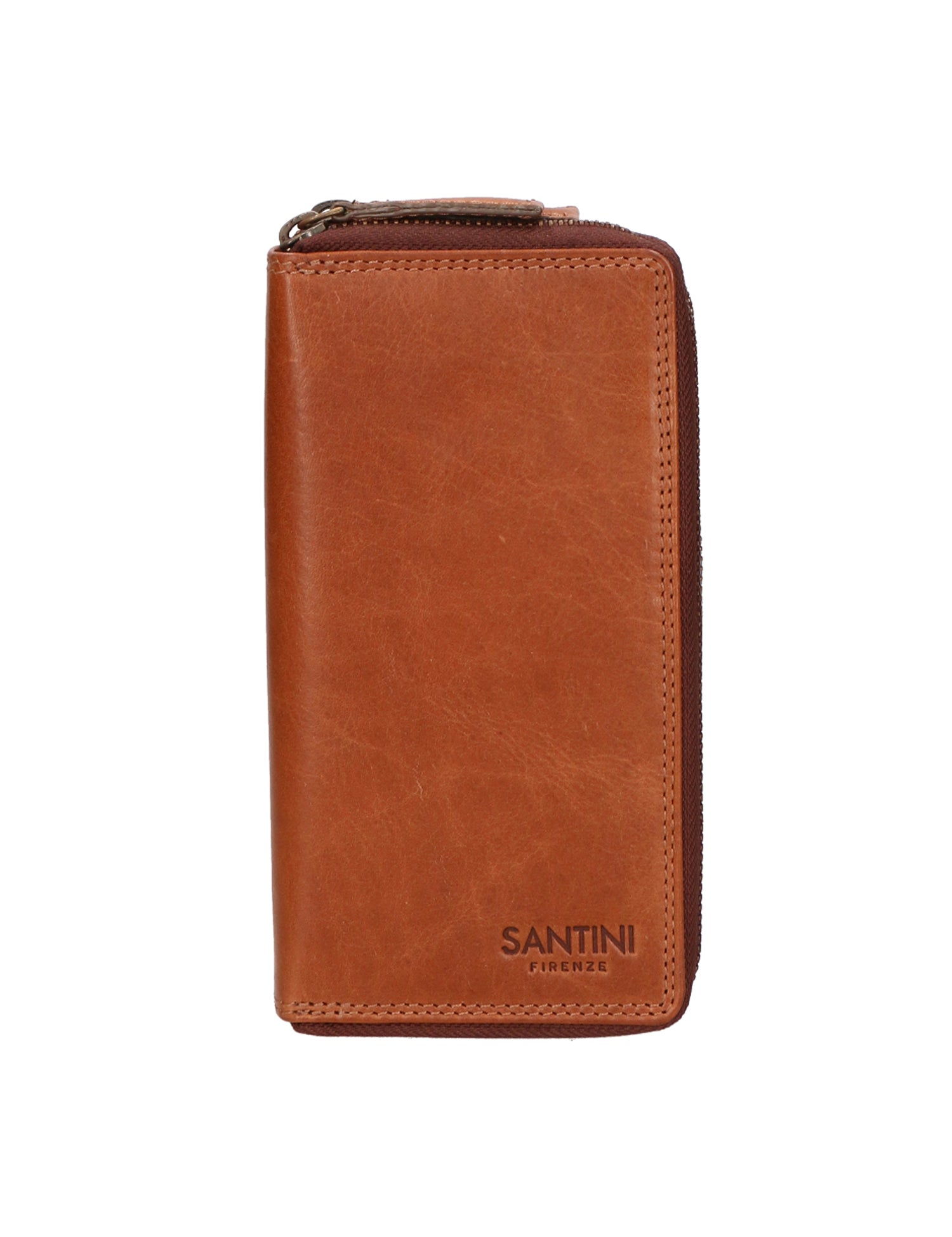 Portafoglio unisex in vera pelle Made in Italy SN2828147-TAN Santini Firenze