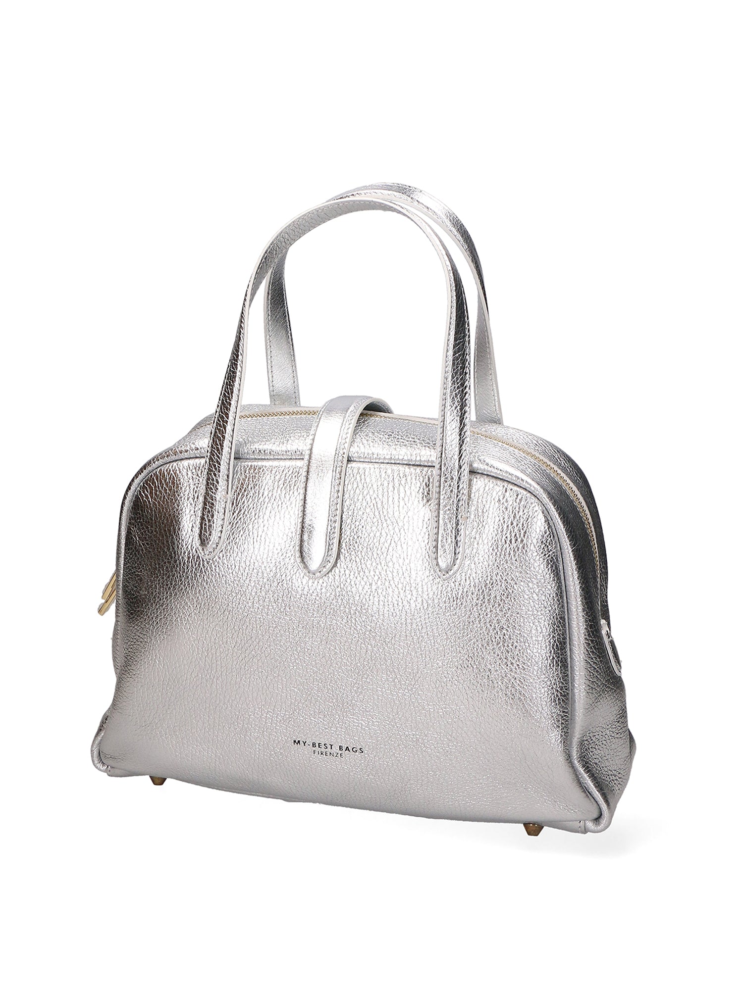 Borsa a mano da donna 100% vera pelle MYB-7025-SS-DL1 SILVER My Best Bag