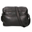 Borsa a tracolla unisex in vera pelle 100% pelle di vacchetta SN5862747-BLACK Santini Firenze