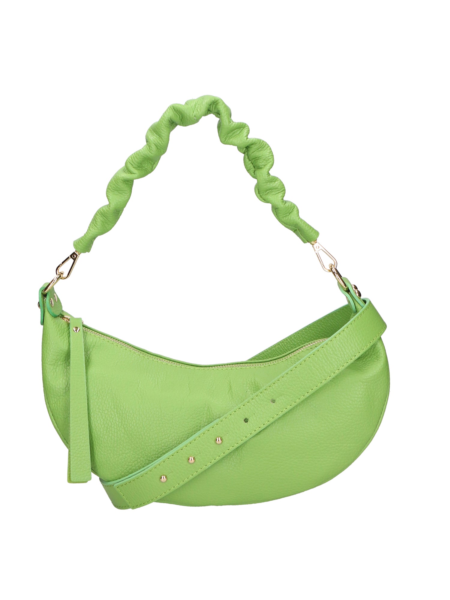 Ida Borsa a spalla da donna Vera pelle 05916-C12 VERDE Gave Lux