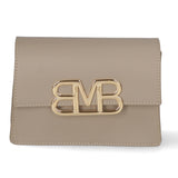 Borsa a tracolla da donna Vera pelle MYB-8039-FW-L113 TAUPE CHIARO My Best Bag