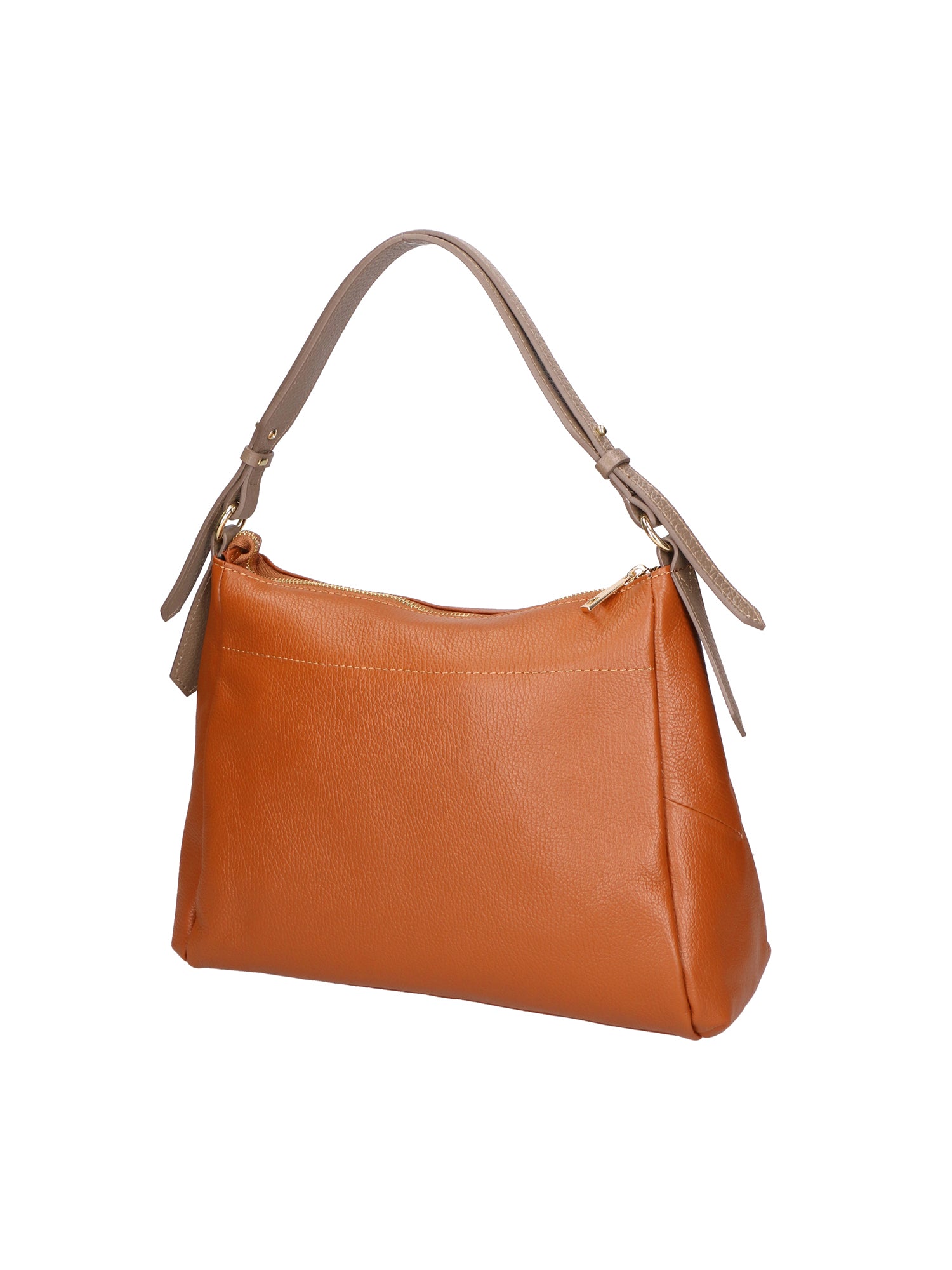 Vladimira Borsa a spalla da donna Vera pelle 06675-D17 CUOIO + D40 TAUPE Gave Lux