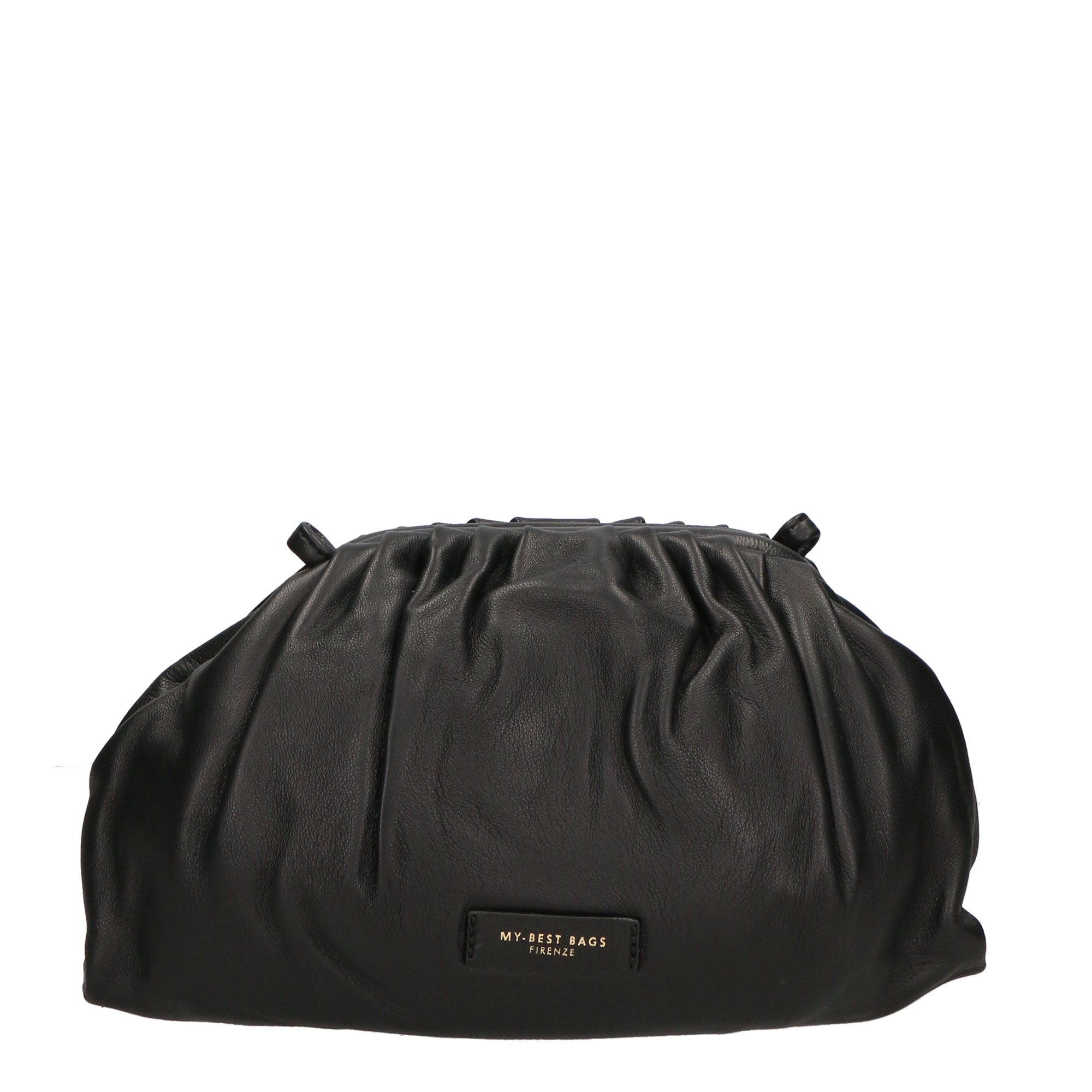 Borsa a tracolla da donna 100% pelle MYB-7008-SS-NERO 21 My Best Bag
