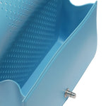 Borsa a mano da donna 100% Pvc FLAT M BALL-NORSE BLUE + OFF SILVER Marc Ellis