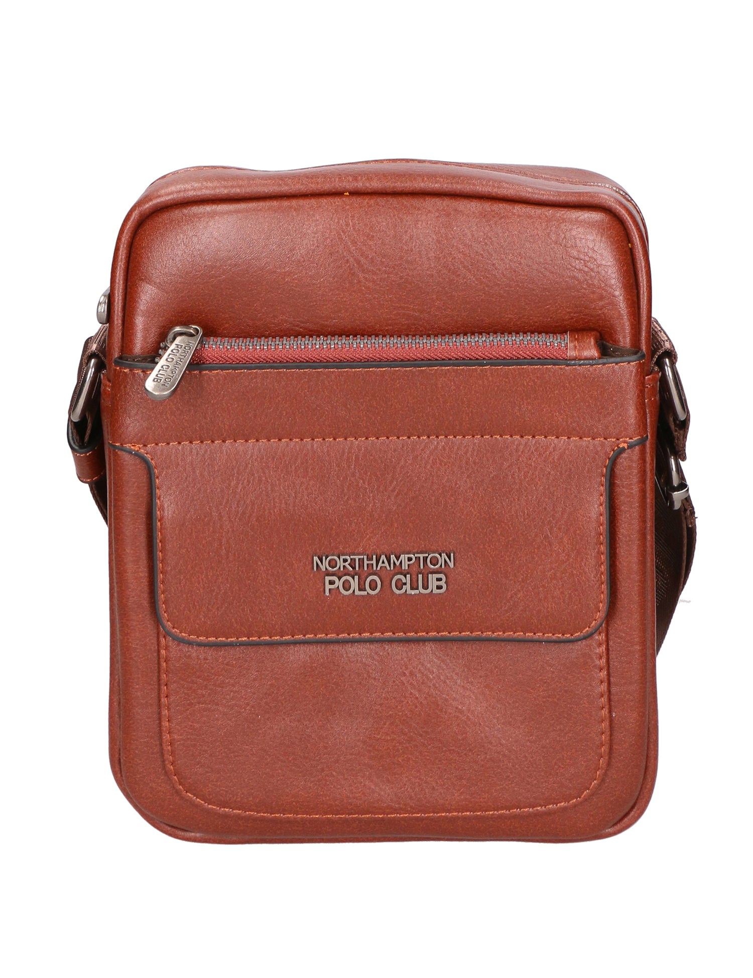 Borsa a tracolla uomo in pelle PU Casual PCL3082-COFFEE Northampton Polo Club