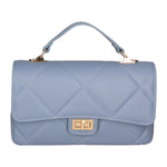 Vita Borsa a spalla da donna Vera pelle 06879-S41 CELESTE SCURO Gave Lux