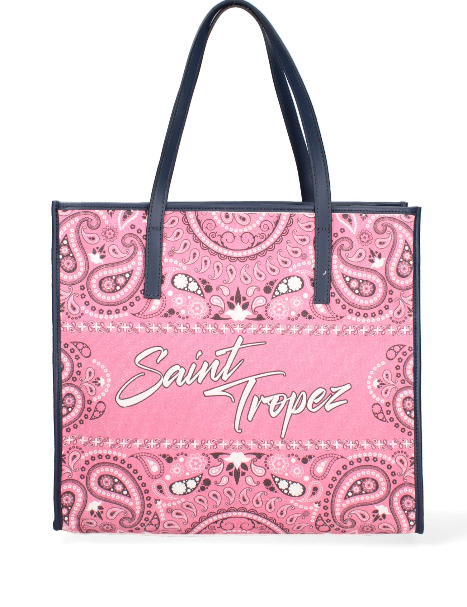 Taormina Borsa a spalla da donna Tela + Vera Pelle 5370-7-L318 BLU NAVY Gave Lux