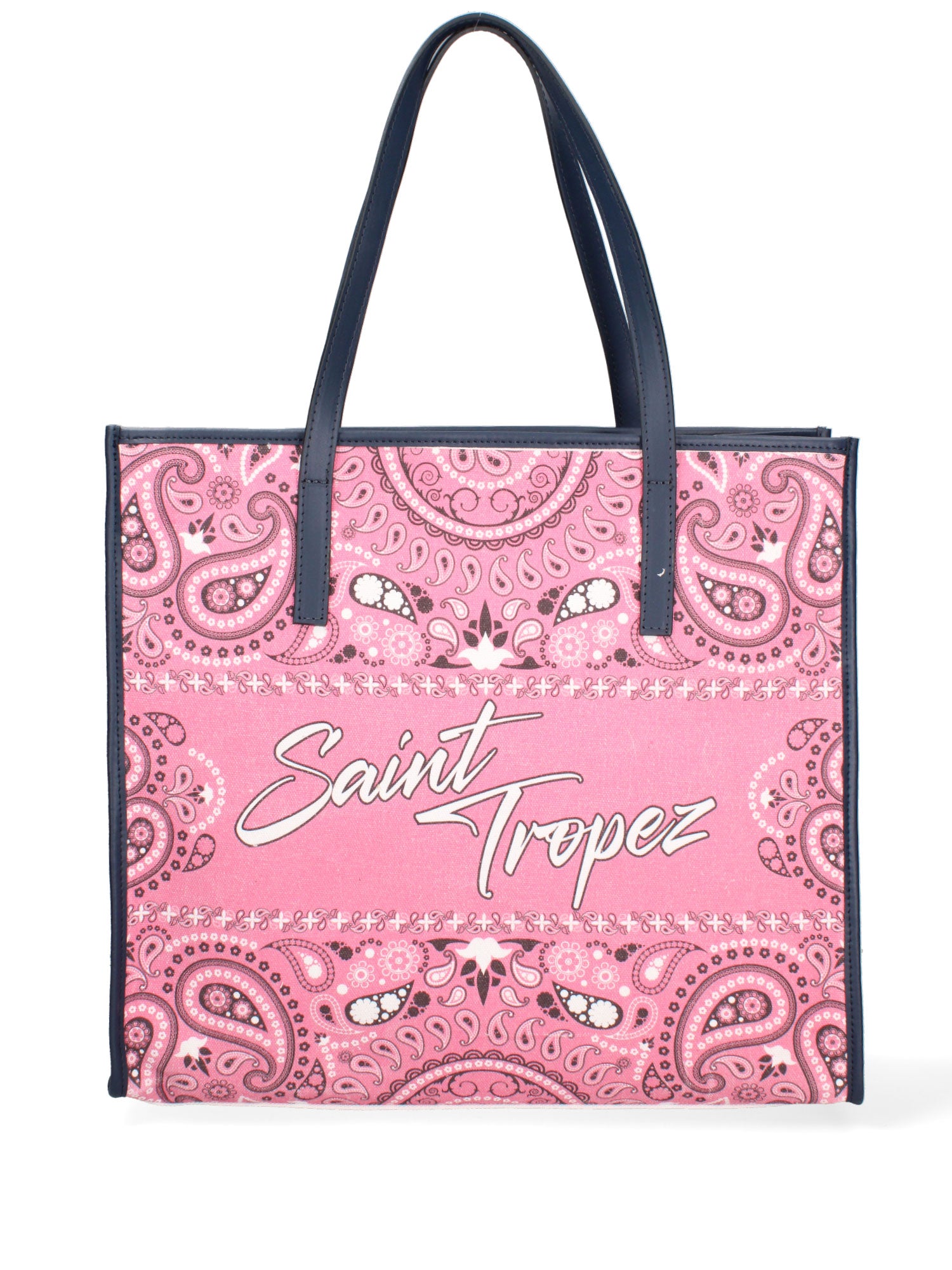 Taormina Borsa a spalla da donna Tela + Vera Pelle 5370-7-L318 BLU NAVY Gave Lux