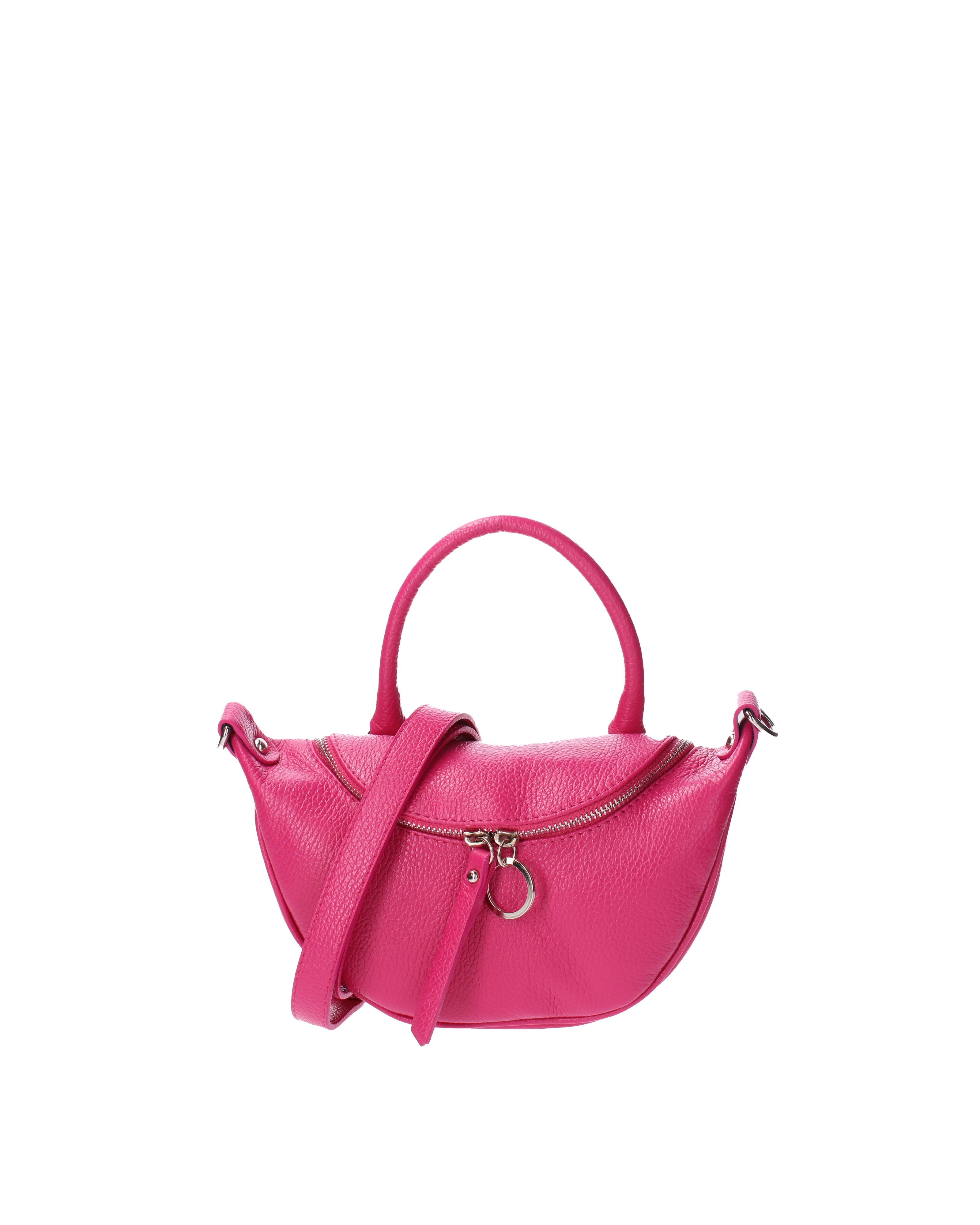 Mae Borsa a mano da donna Vera pelle 07142-D02 FUXIA Viola Castellani