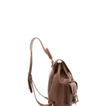 Zaino in vera pelle unisex Made in Italy 4030-TESTA DI MORO Alessia Firenze