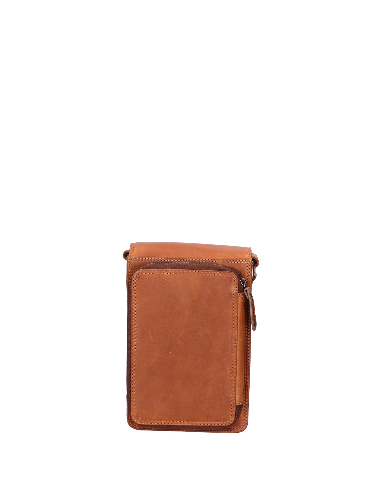 Borsa a tracolla uomo in vera pelle RFID HILB-2632-CUOIO Hill Burry