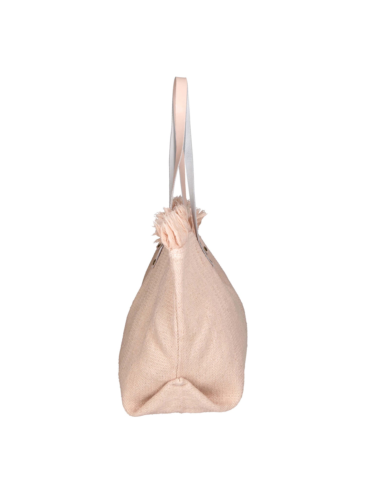 Agnese Borsa Shopper da donna Cotone e pelle 04649-D13 ROSA PINK Gave Lux