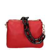 Borsa a spalla da donna Vera pelle italiana MYB-8020-FW-ROSSO My Best Bag