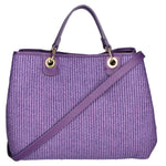 Borsa a mano da donna Paglia & Pelle MYB-05168-SS-307+D45 VIOLA My Best Bag