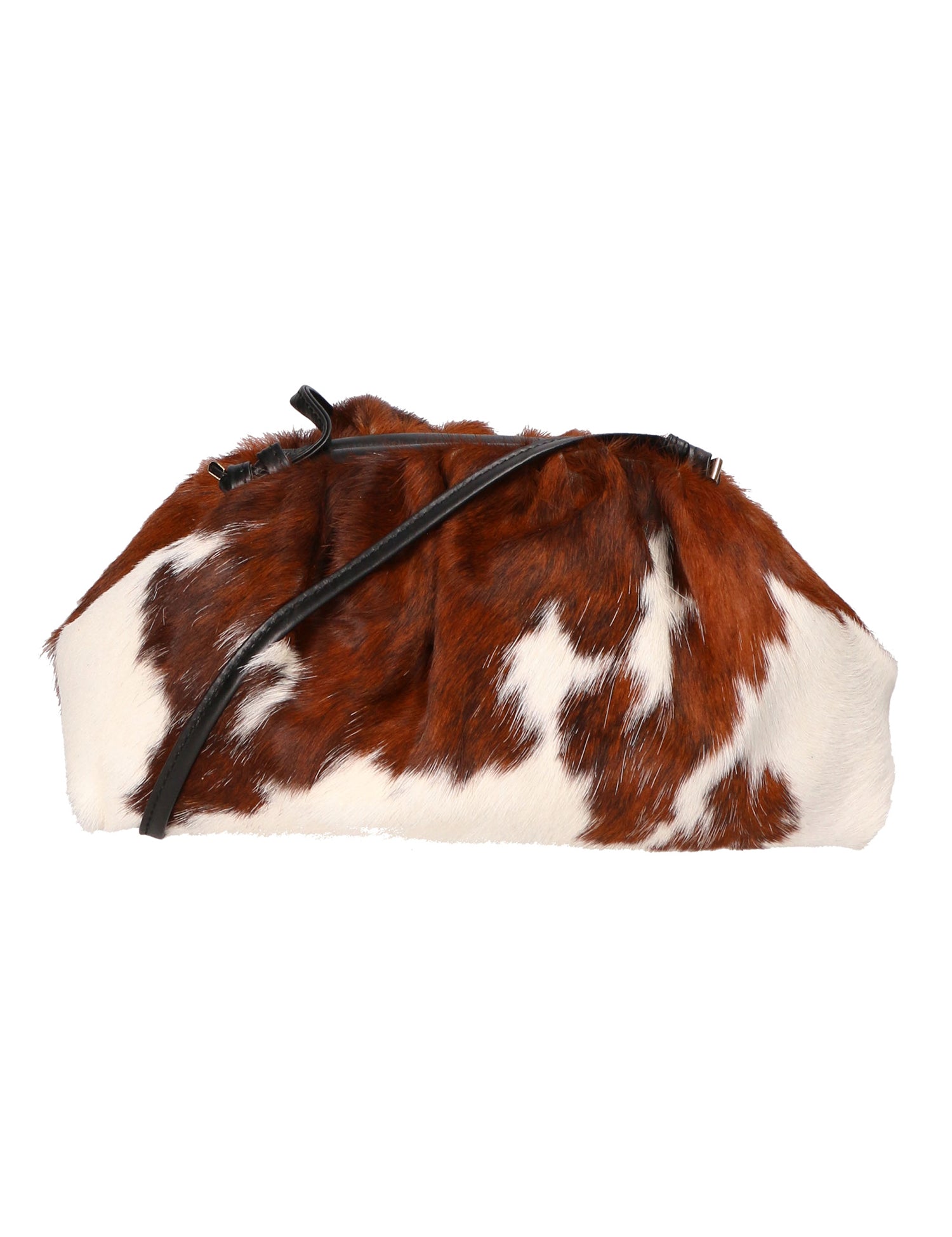 Astrid Borsa a spalla da donna Vera pelle 05476-NERO MUCCA 005 Gave Lux