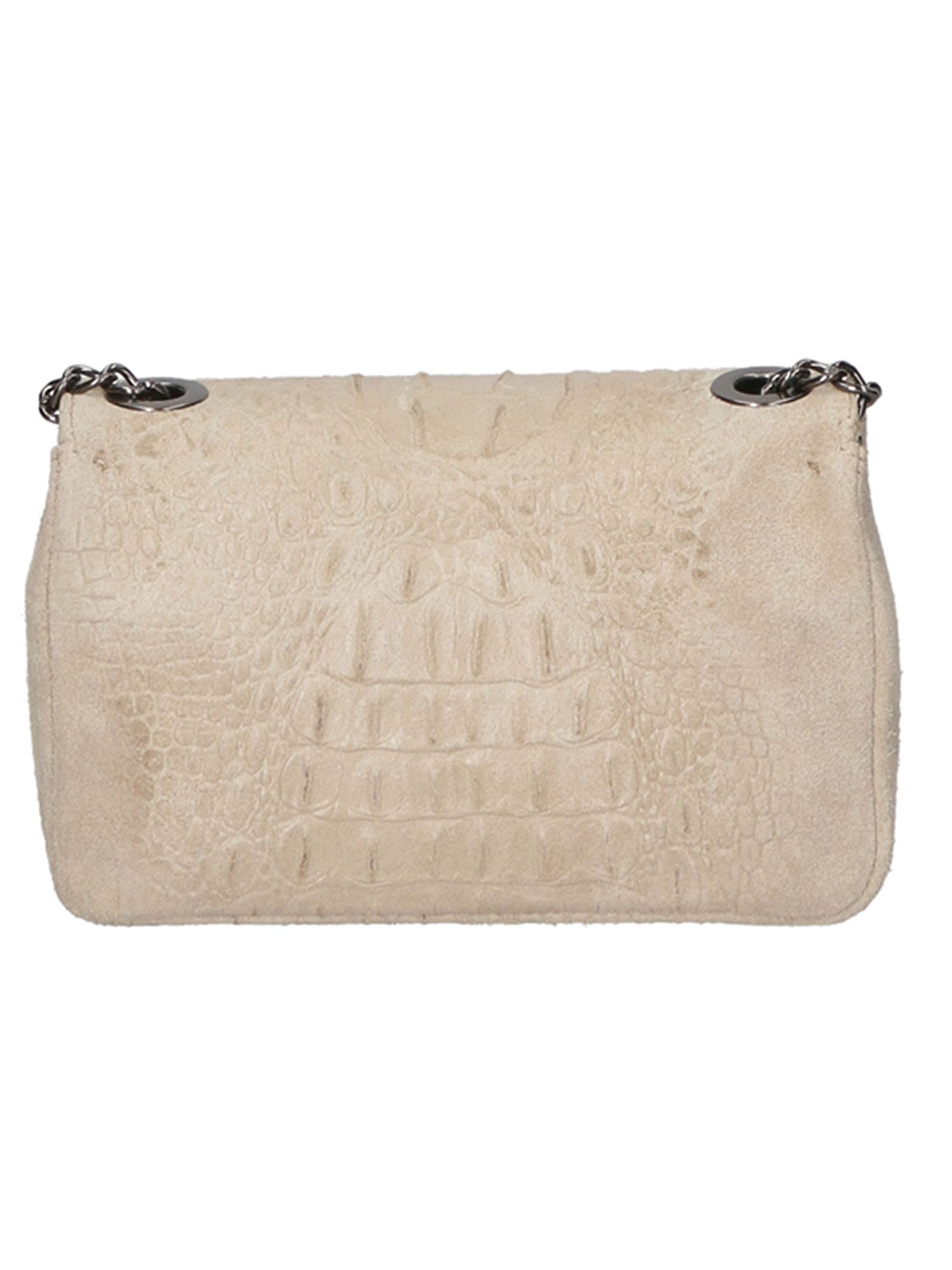 Camilla Borsa a tracolla da donna Pelle scamosciata croco 10029-TAUPE Gave Lux