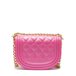 Borsa a mano da donna 100% PVC FLAT ZOE-AURORA PINK + OFF GOLD Marc Ellis