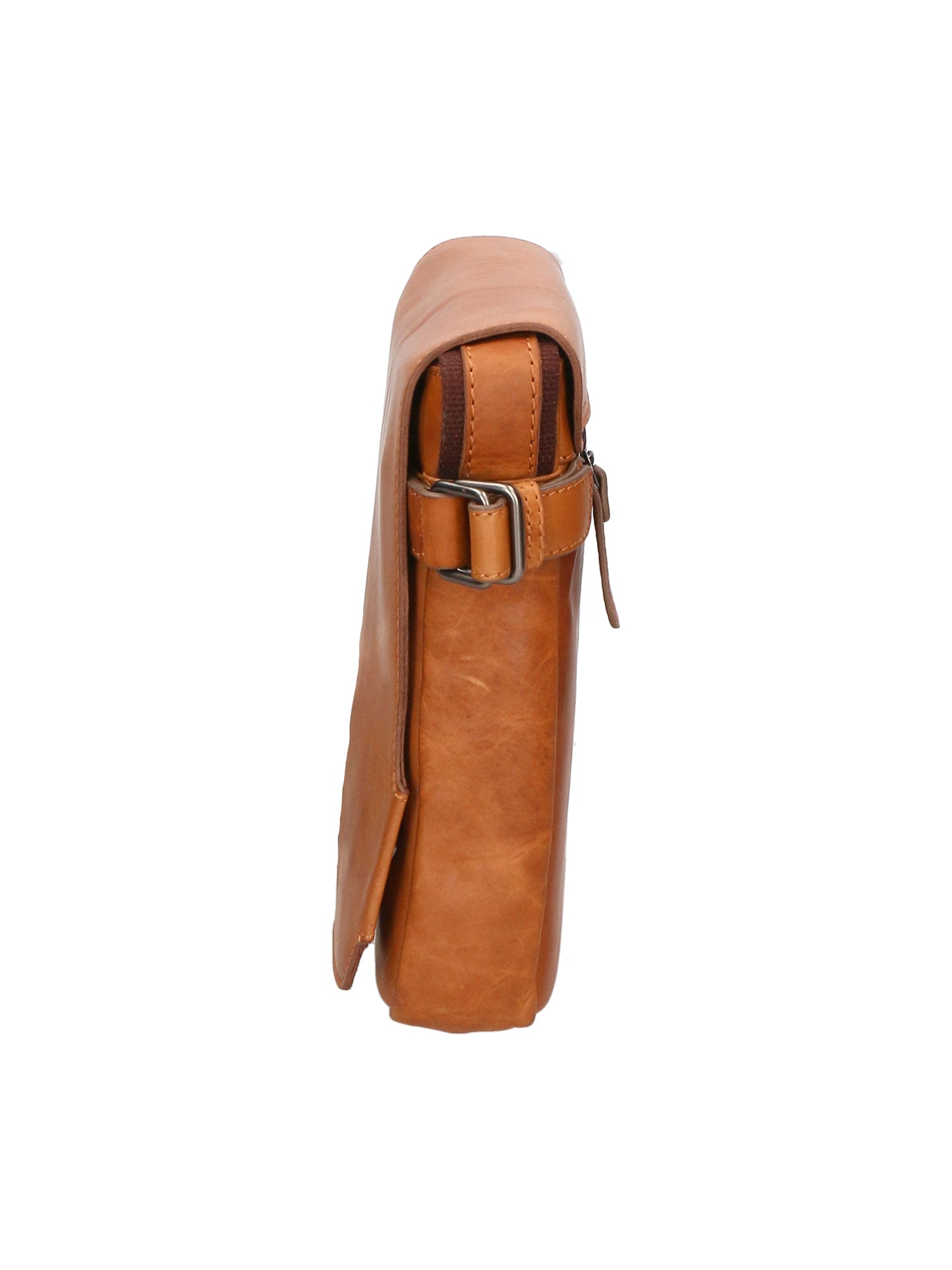 Borsa a tracolla da uomo 100% vera pelle HILB-3200-CUOIO Hill Burry