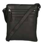 Borsa a tracolla da uomo Vera pelle RFID HILB-3098-NERO Hill Burry