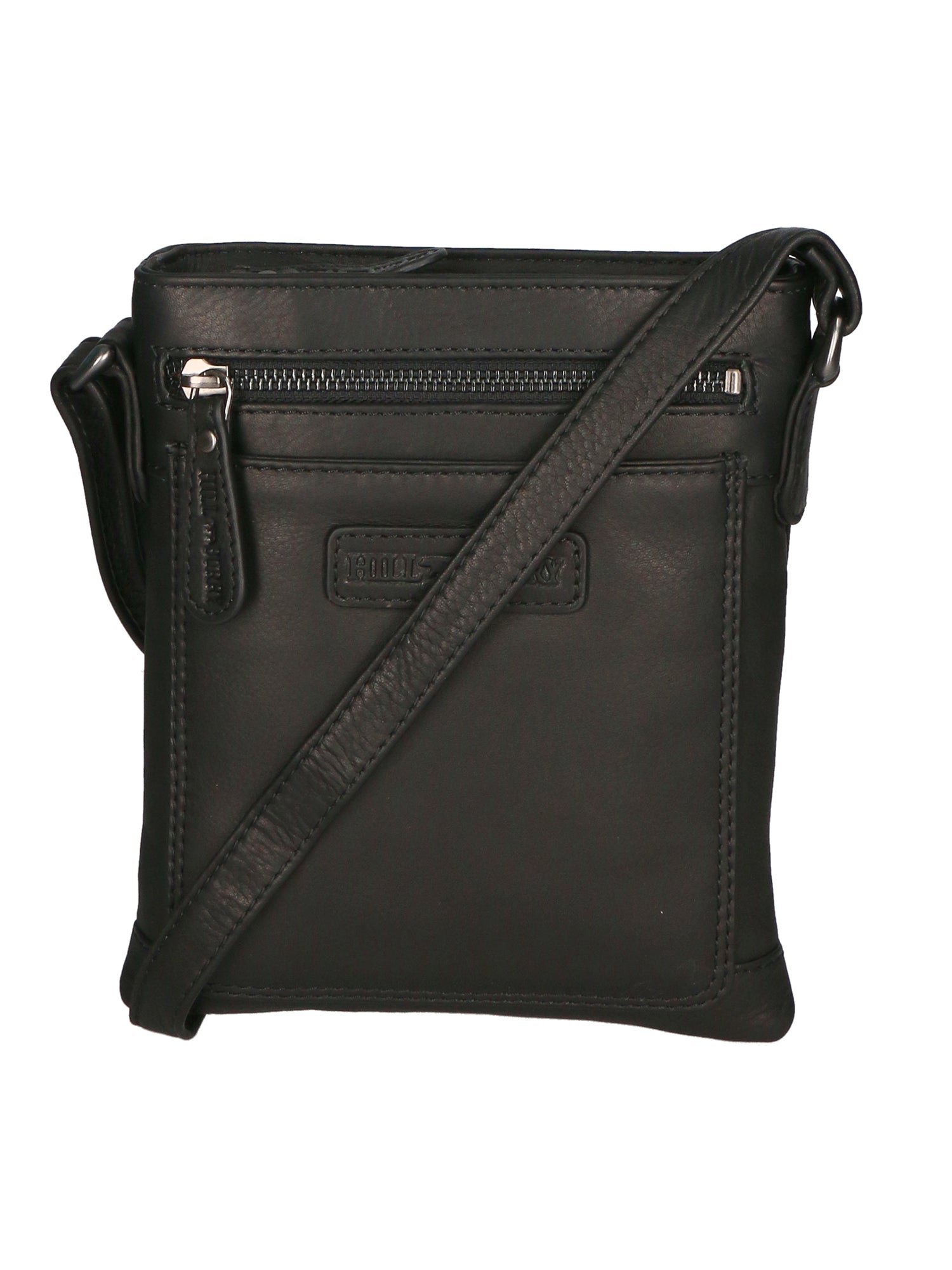 Borsa a tracolla da uomo Vera pelle RFID HILB-3098-NERO Hill Burry