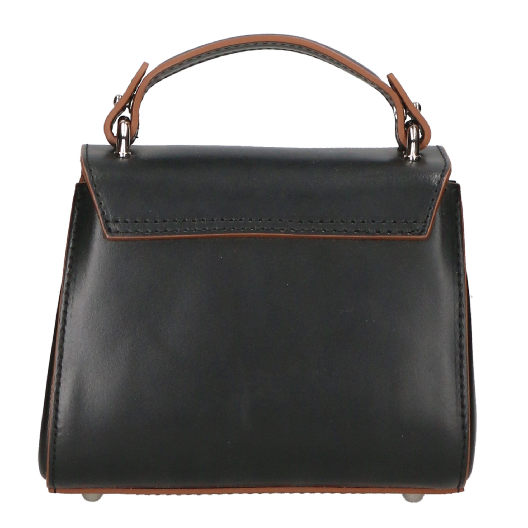 Borsa a mano da donna Vera pelle Ruga Made in Italy MYB-6001-FW-C99 NERO My Best Bag