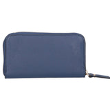 Carlotta 10032-BLU Portafoglio donna in pelle Saffiano Gave Lux