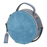 Borsa a mano da donna Pelle scamosciata e ruga MYB-6021-FW-07012 CARTA ZUCCHERO My Best Bag