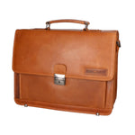 Borsa da lavoro uomo in vera pelle RFID HILB-3154-CUOIO Hill Burry