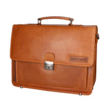 Borsa da lavoro uomo in vera pelle RFID HILB-3154-CUOIO Hill Burry