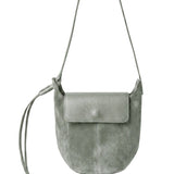 Borsa a Tracolla in Dollaro Leather Verde