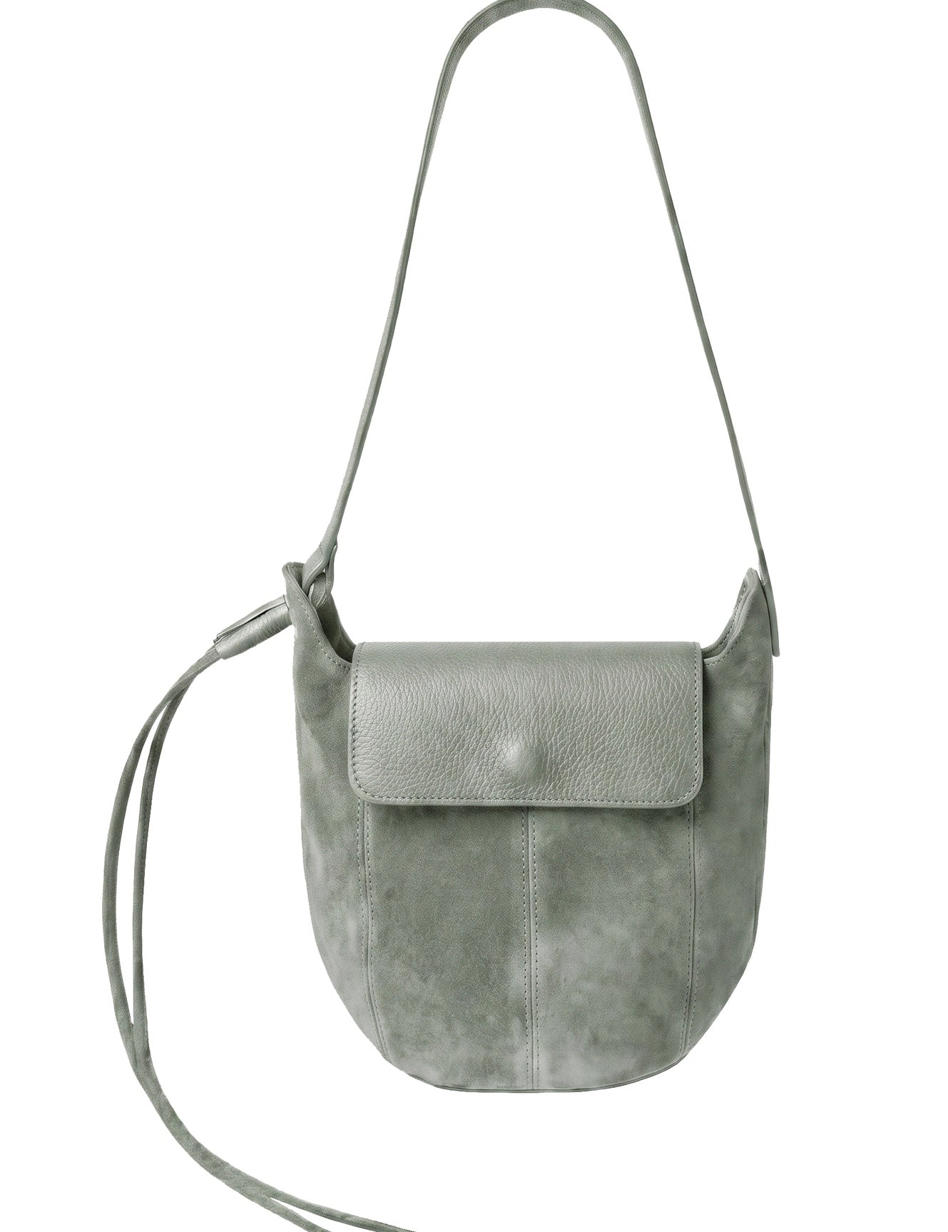 Borsa a Tracolla in Dollaro Leather Verde