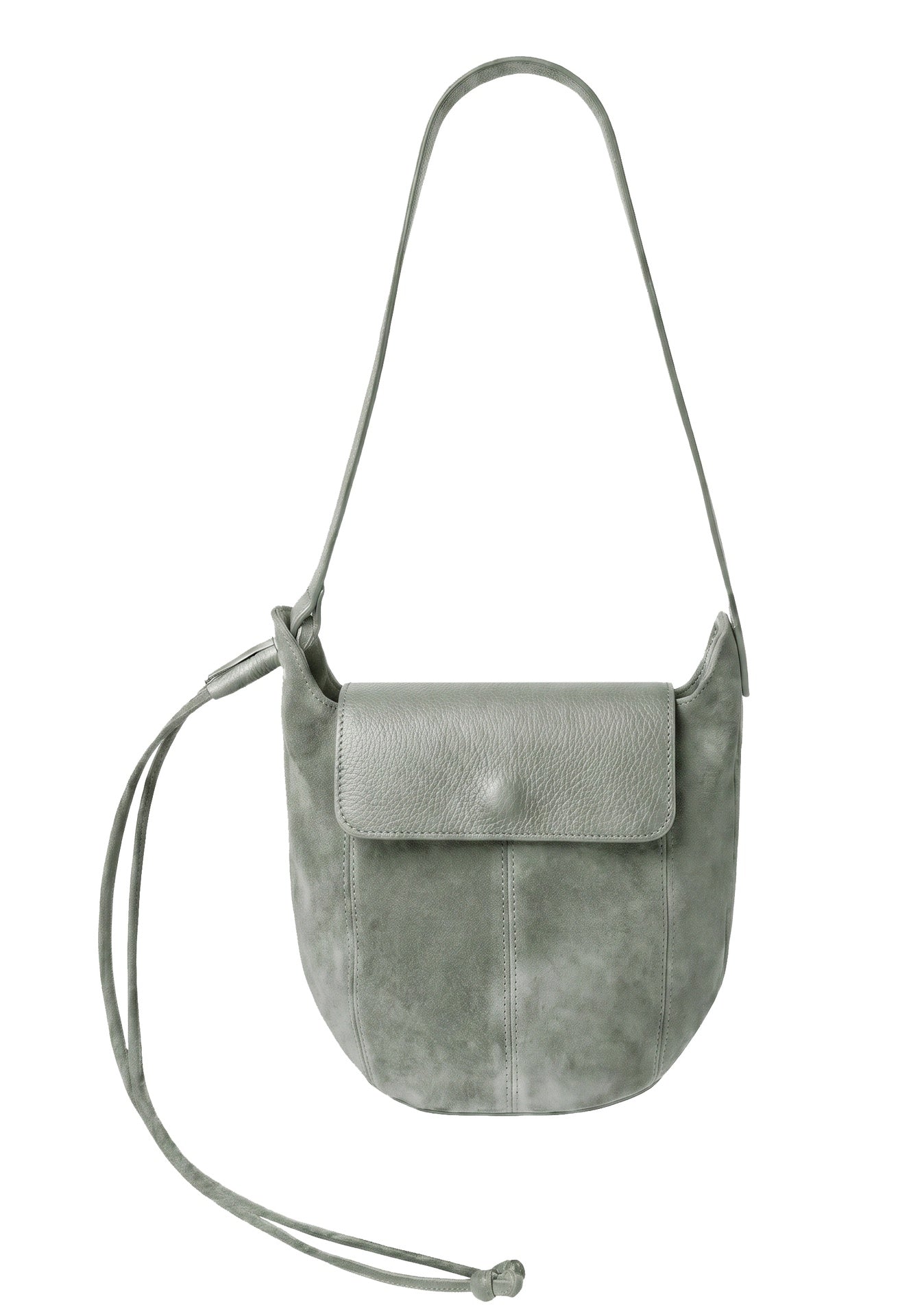 Borsa a Tracolla in Dollaro Leather Verde