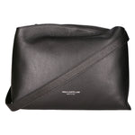 Borsa a spalla da donna Made in Italy Vera pelle 01101-D28 NERO Viola Castellani