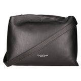 Borsa a spalla da donna Made in Italy Vera pelle 01101-D28 NERO Viola Castellani