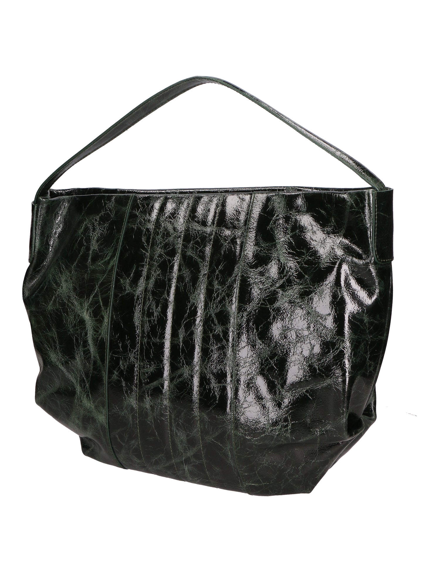 Vanda Borsa a spalla da donna Vera pelle 06507-017 VERDE BOTTIGLIA Gave Lux
