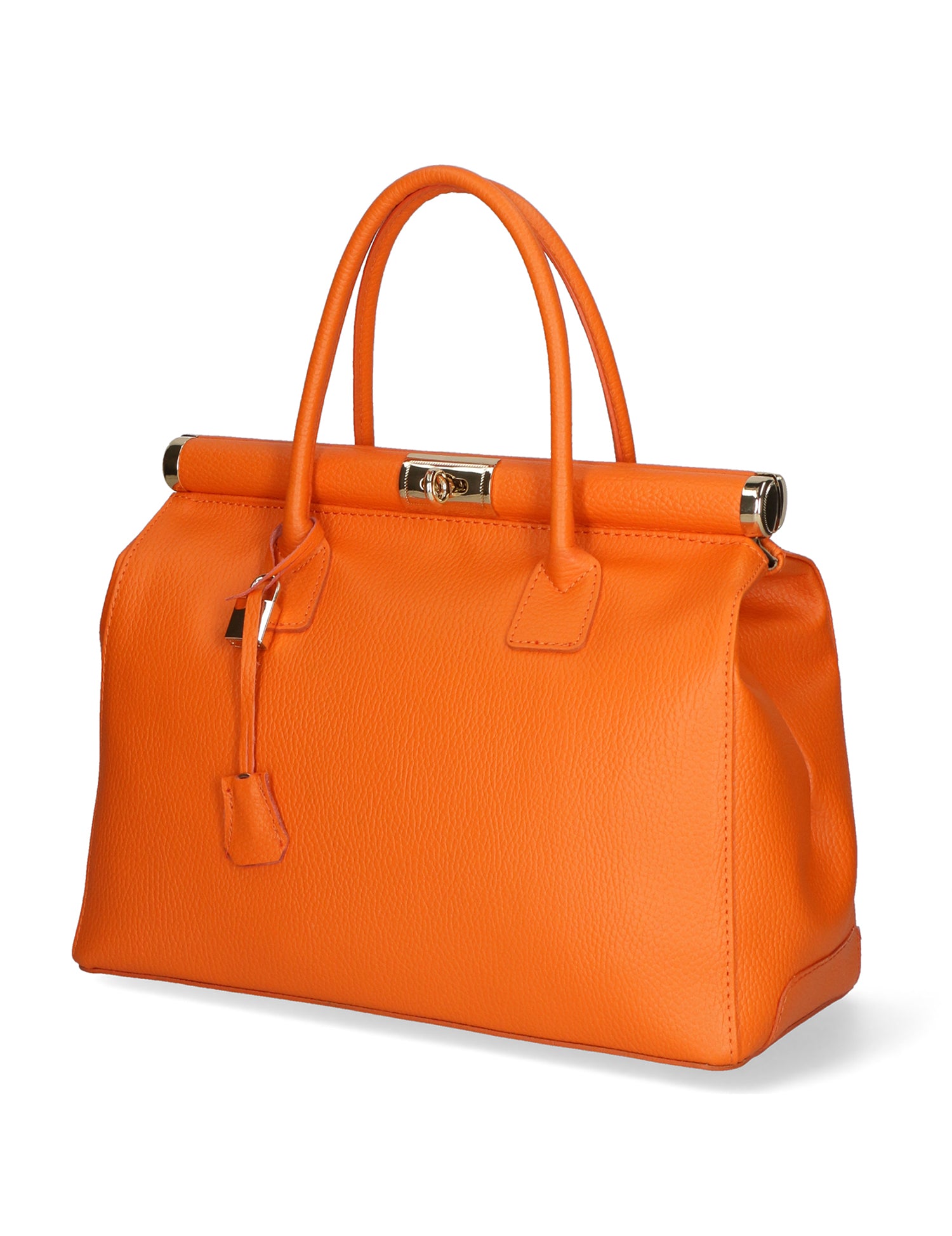 Aleria Borsa a mano da donna Vera pelle 8005-D29 ARANCIONE Gave Lux