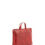 Borsa a mano unisex in vera pelle 100% cotone 4453-ROSSO Alessia Firenze