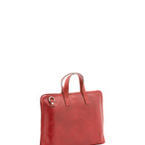 Borsa a mano unisex in vera pelle 100% cotone 4453-ROSSO Alessia Firenze