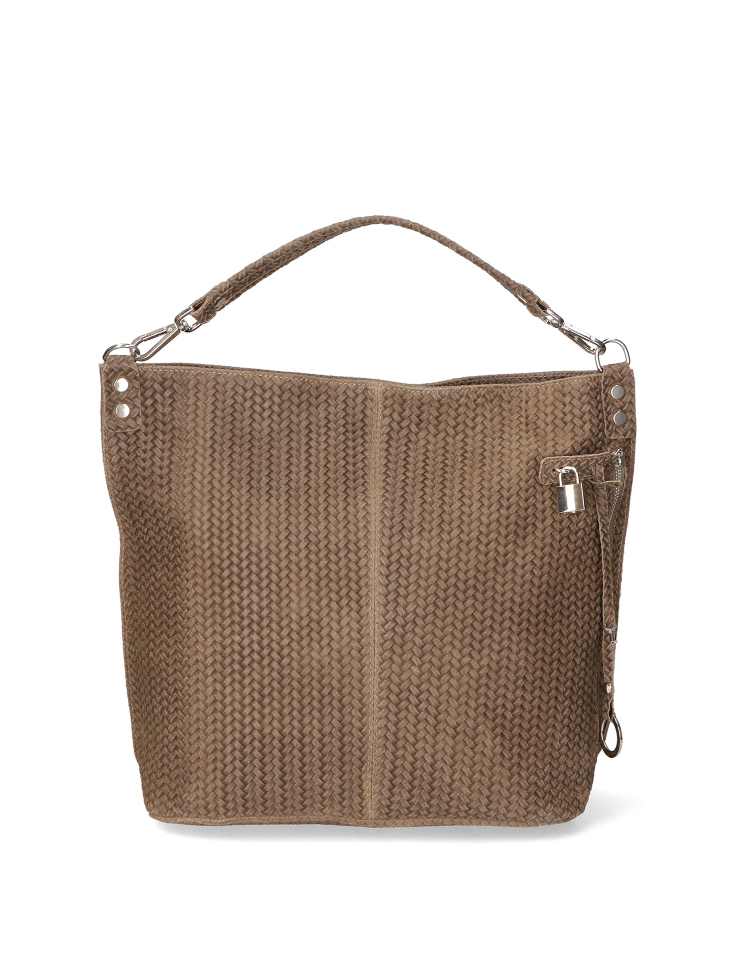 Elga Borsa a spalla da donna Vera pelle 80051-TAUPE Gave Lux