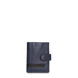 Portafoglio in Vera Pelle Blu